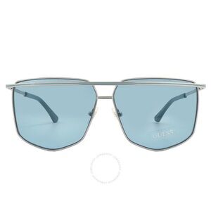 GUESS Blue Geometric Ladies Sunglasses